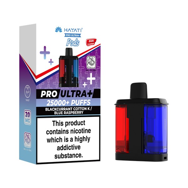 Hayati Pro Ultra Plus Pods Blackcurrant Cotton K Blue Raspberry