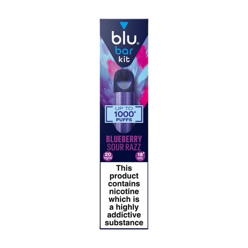 Blu Bar Vape Kit blue sour razz