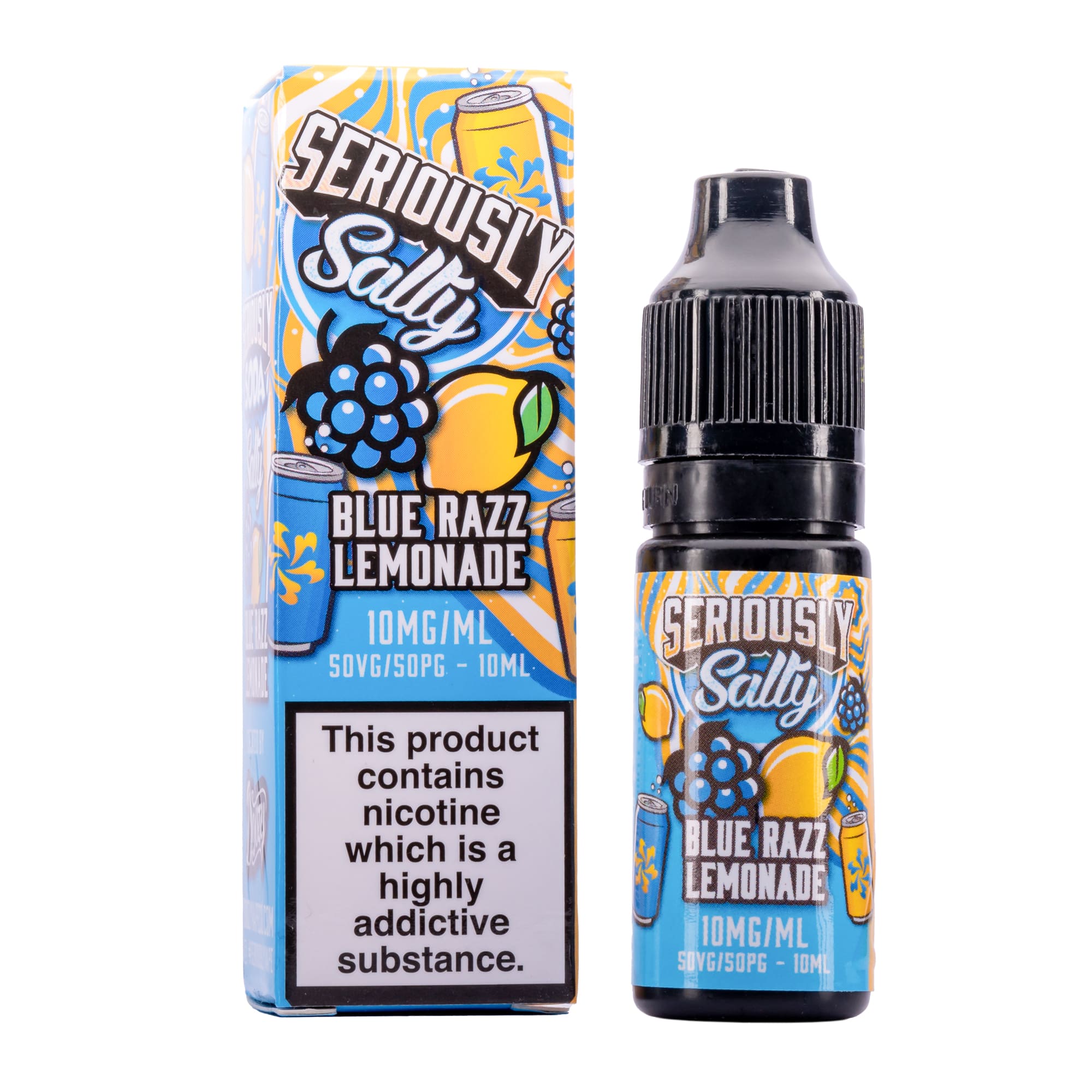 Blue Razz Lemonade Nic Salt E-Liquid by Seriously Soda | Royal Flush ...