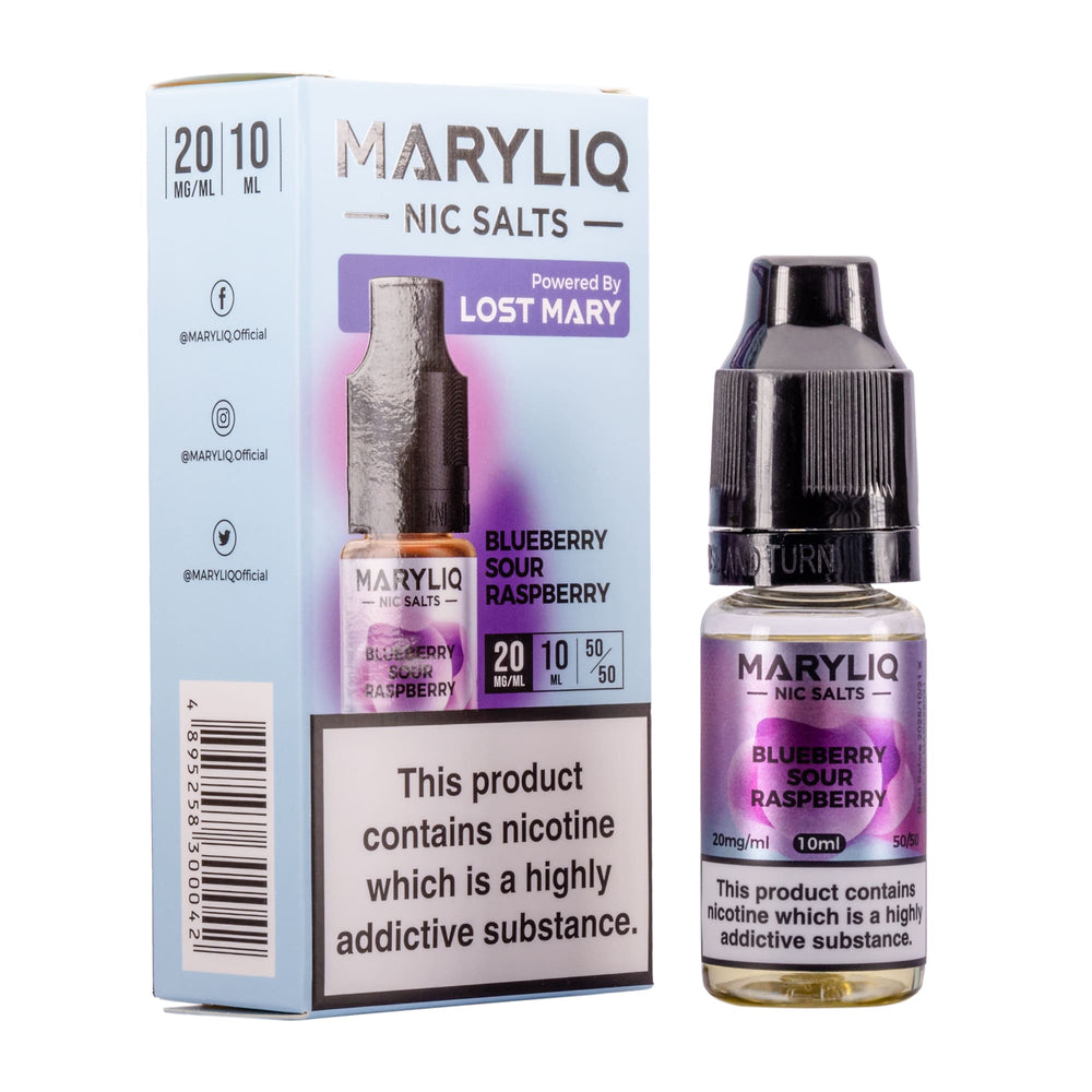 Blueberry Sour Raspberry Nic Salt E-Liquid by Maryliq