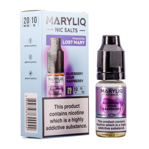 Blueberry Sour Raspberry Nic Salt E-Liquid by Maryliq