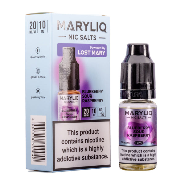 Blueberry Sour Raspberry Nic Salt E-Liquid by Maryliq