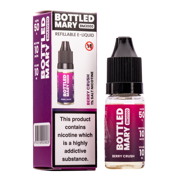 Bottled Mary Berry Crush Flavour Nic Salt E-Liquid 10ml