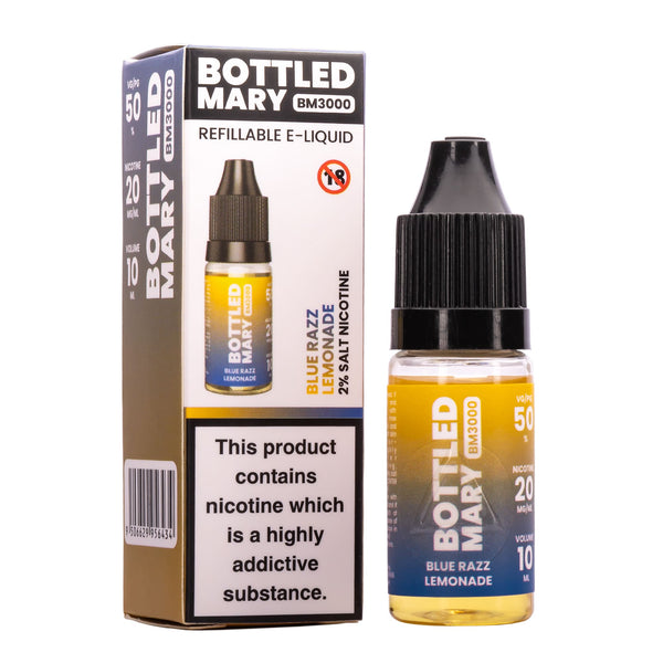 Bottled Mary Blue Razz Lemonade Flavour Nic Salt E-Liquid 10ml