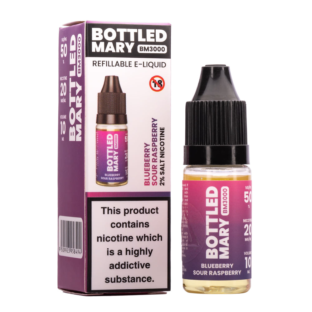 Bottled Mary Blueberry Sour Raspberry Flavour Nic Salt E-Liquid 10ml