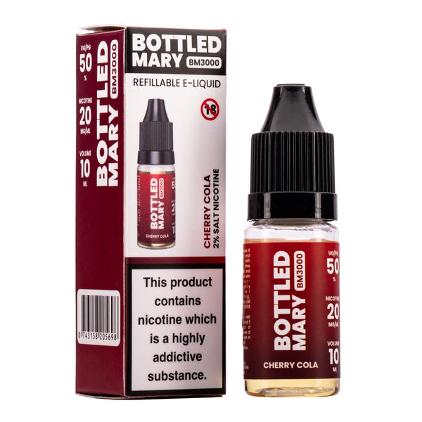 Bottled Mary Cherry Cola Flavour Nic Salt E-Liquid 10ml