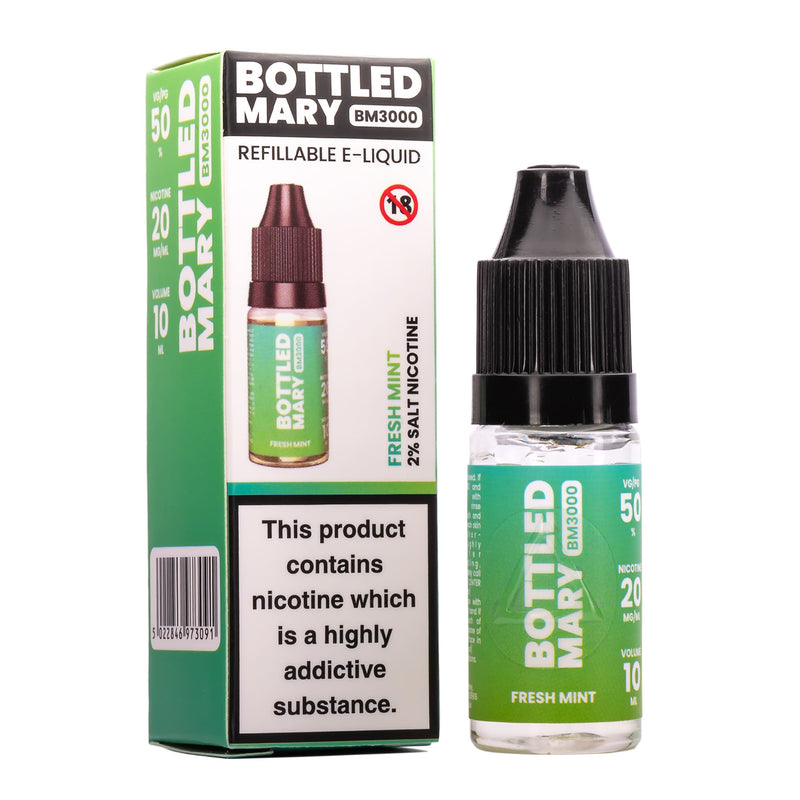 Bottled Mary Fresh Mint Flavour Nic Salt E-Liquid 10ml