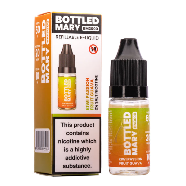 Bottled Mary Kiwi Passion Fruit Guava Flavour Nic Salt E-Liquid 10ml