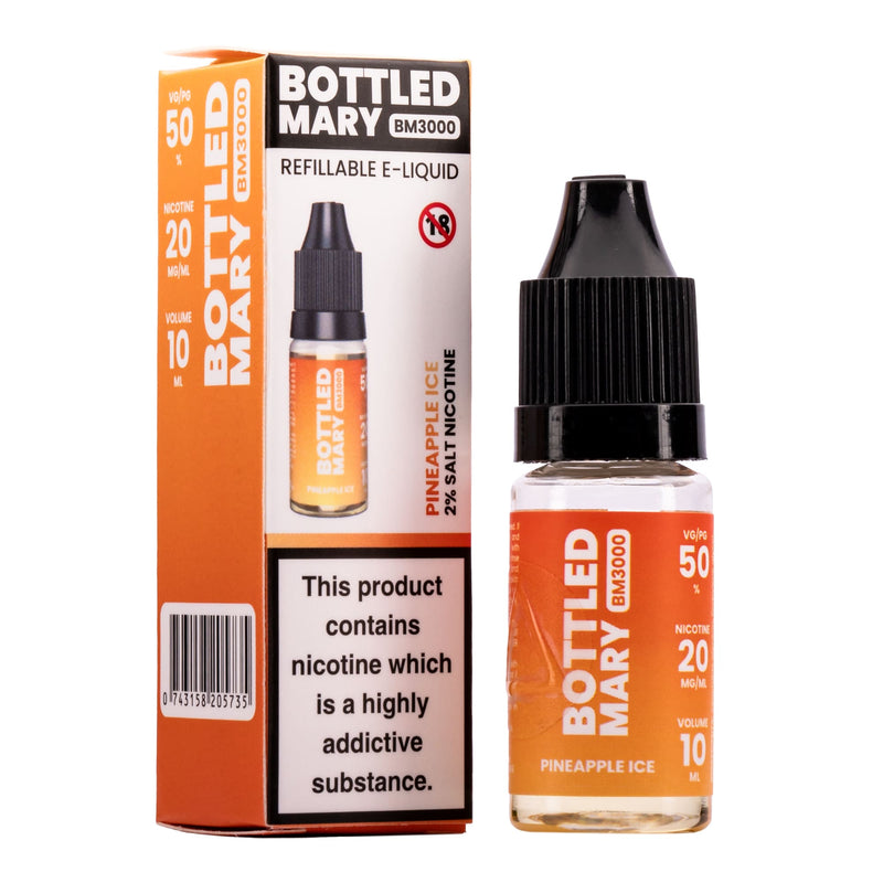 Bottled Mary Pineapple Ice Flavour Nic Salt E-Liquid 10ml