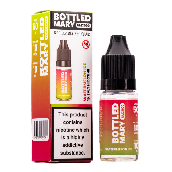 Bottled Mary Watermelon Ice Flavour Nic Salt E-Liquid 10ml