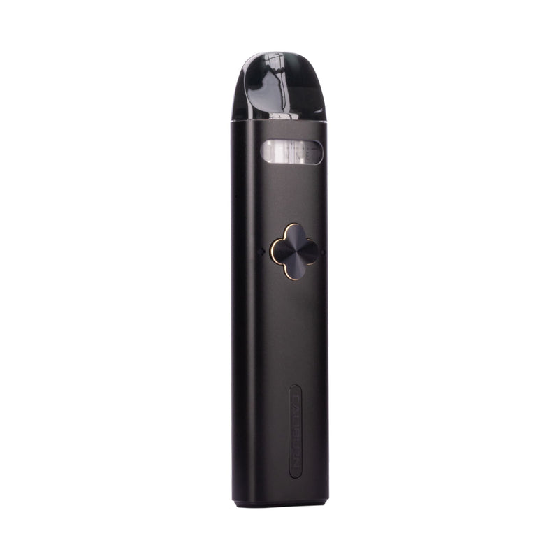 Side image of Black Caliburn Explorer vape kit.