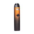 Side image of Orange Black Caliburn Explorer vape kit.