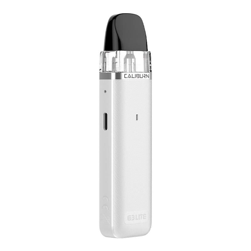 Pearl White Caliburn G3 Lite Pod Vape Kit.