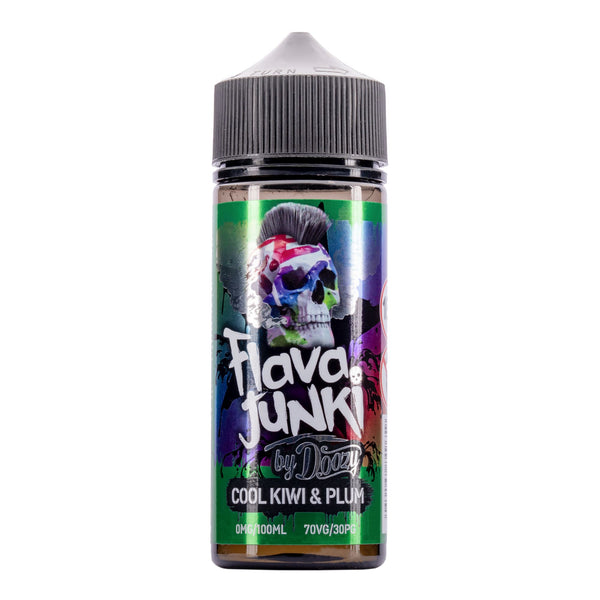 Cool Kiwi and Plum 100ml Shortfill E-Liquid by Flava Junki