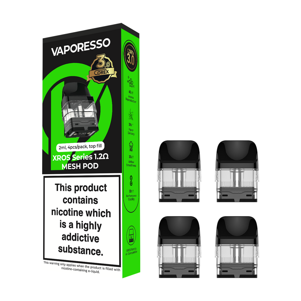 Vaporesso Xros Corex 3.0 Pods - 2ml Replacement Pods Royal Flush Vape Vaporesso Xros Corex 3.0 Pods - 2ml Replacement Pods Royal Flush Vape