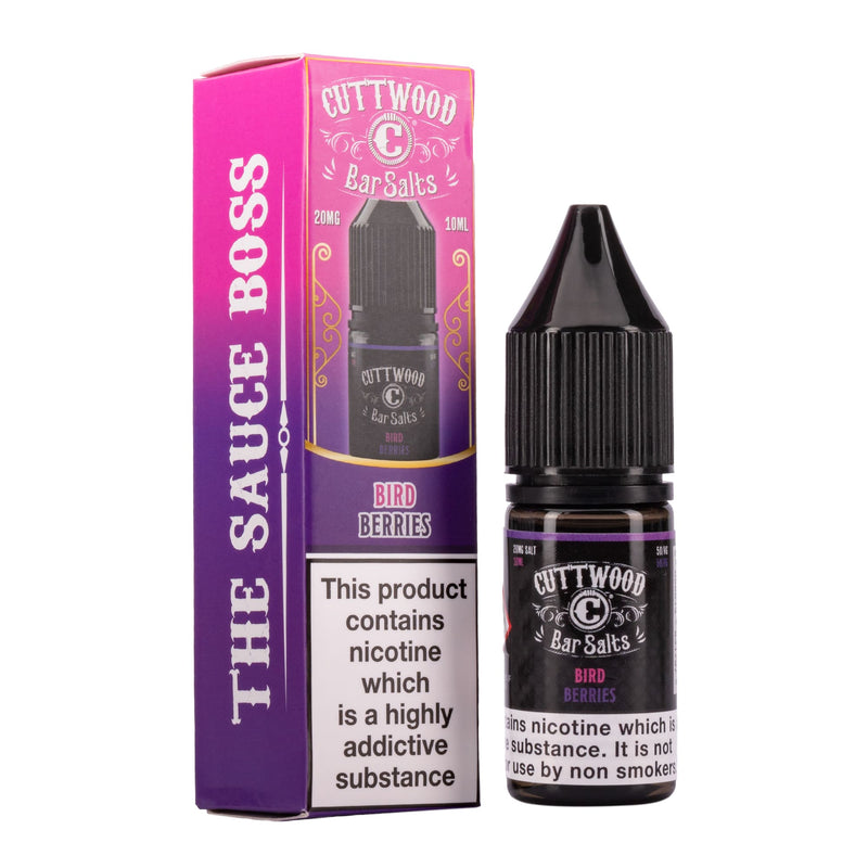 Cuttwood Bird Berries nicotine salt e-liquid.