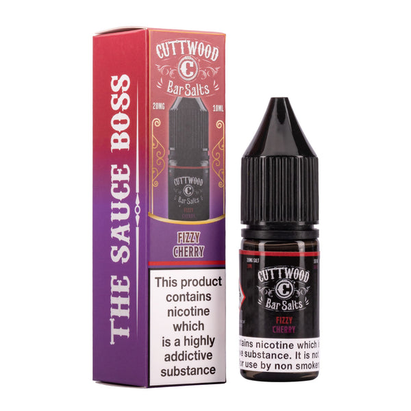 Cuttwood Fizzy Cherry nicotine salt e-liquid.