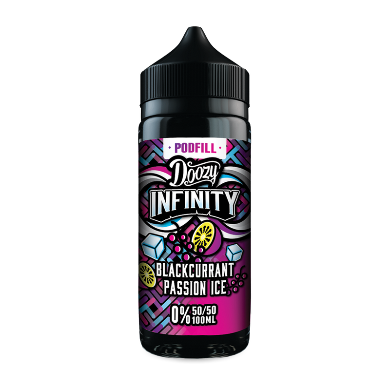 Blackcurrant Passion Ice 50/50 100ml by Doozy Infinity