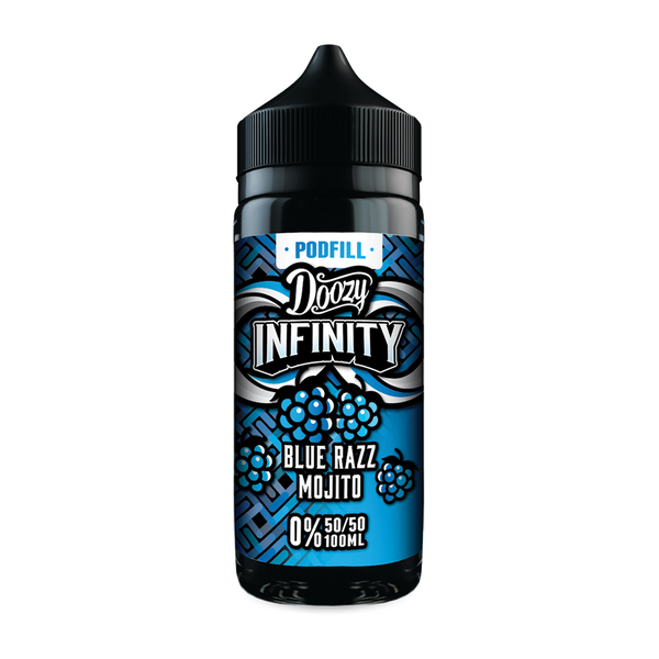 Blue Razz Mojito 50/50 100ml by Doozy Infinity
