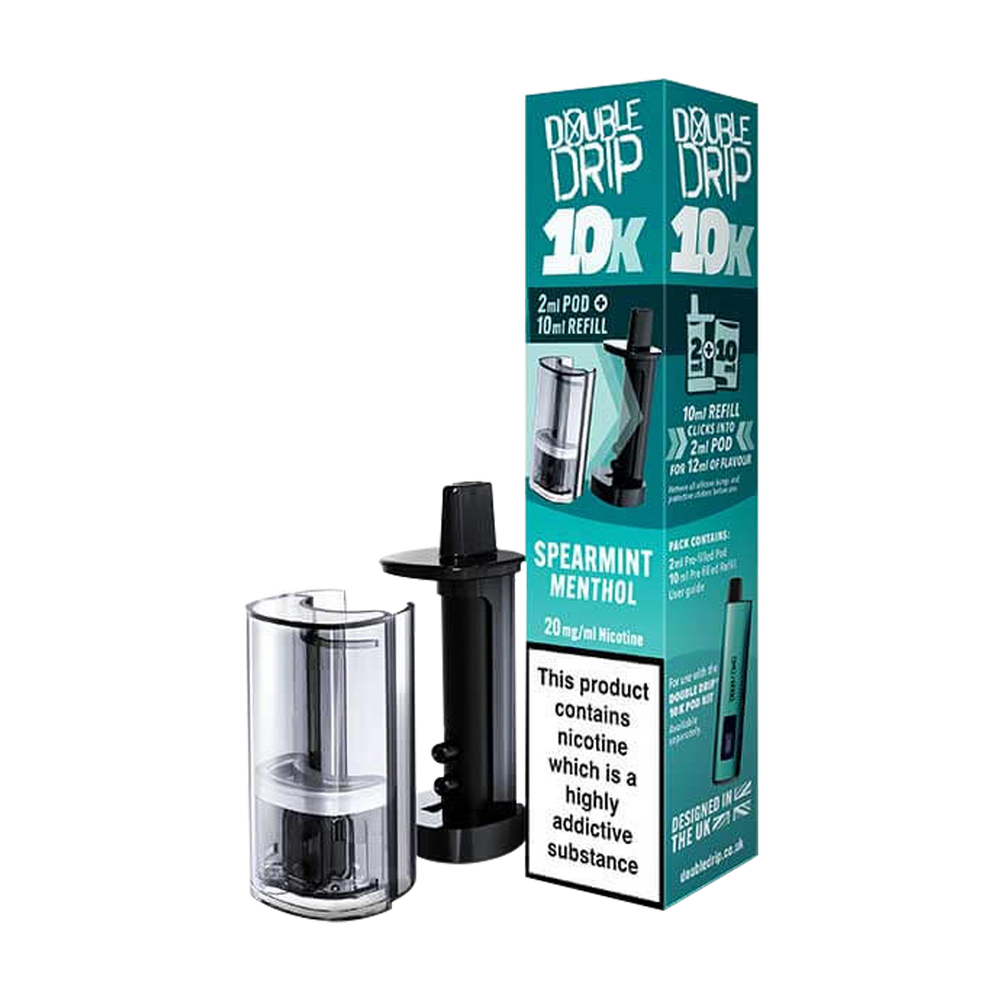 Spearmint Menthol Double Drip 10K Refill Pack