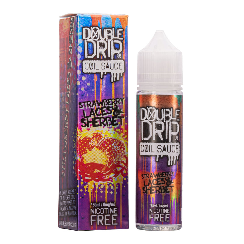 Double Drip Coil Sauce Strawberry Laces and Sherbet Flavour Shortfill E-Liquid