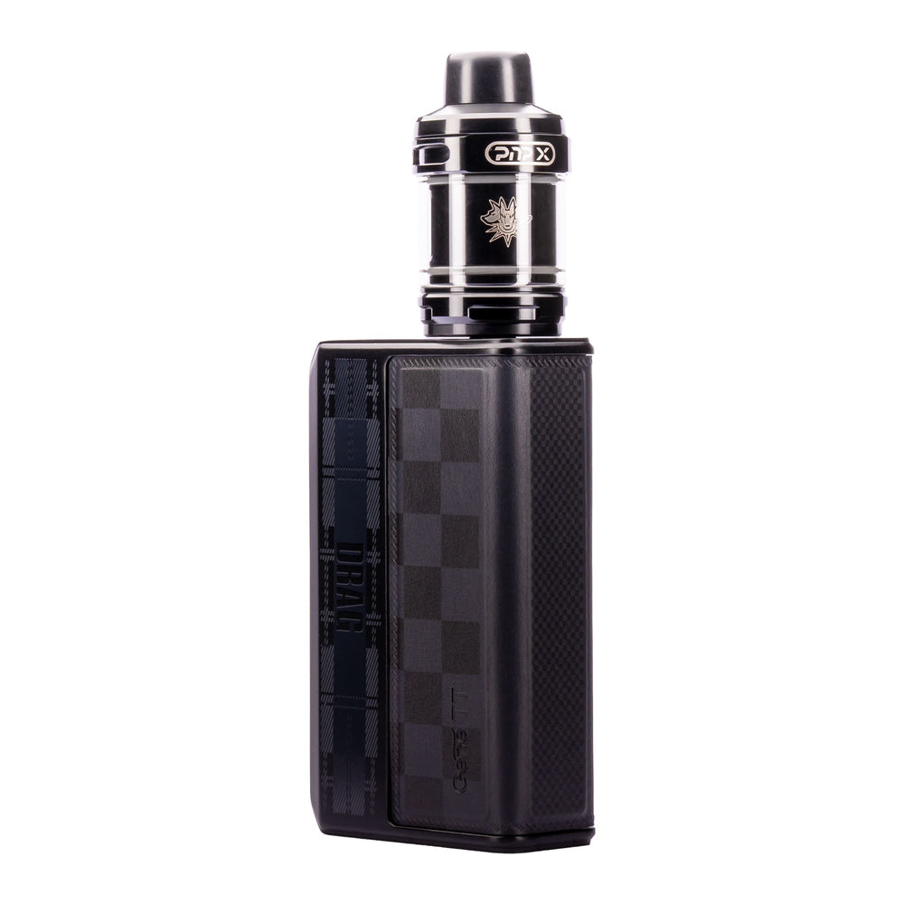 Back angled image of Black Drag 5 vape kit by Voopoo.