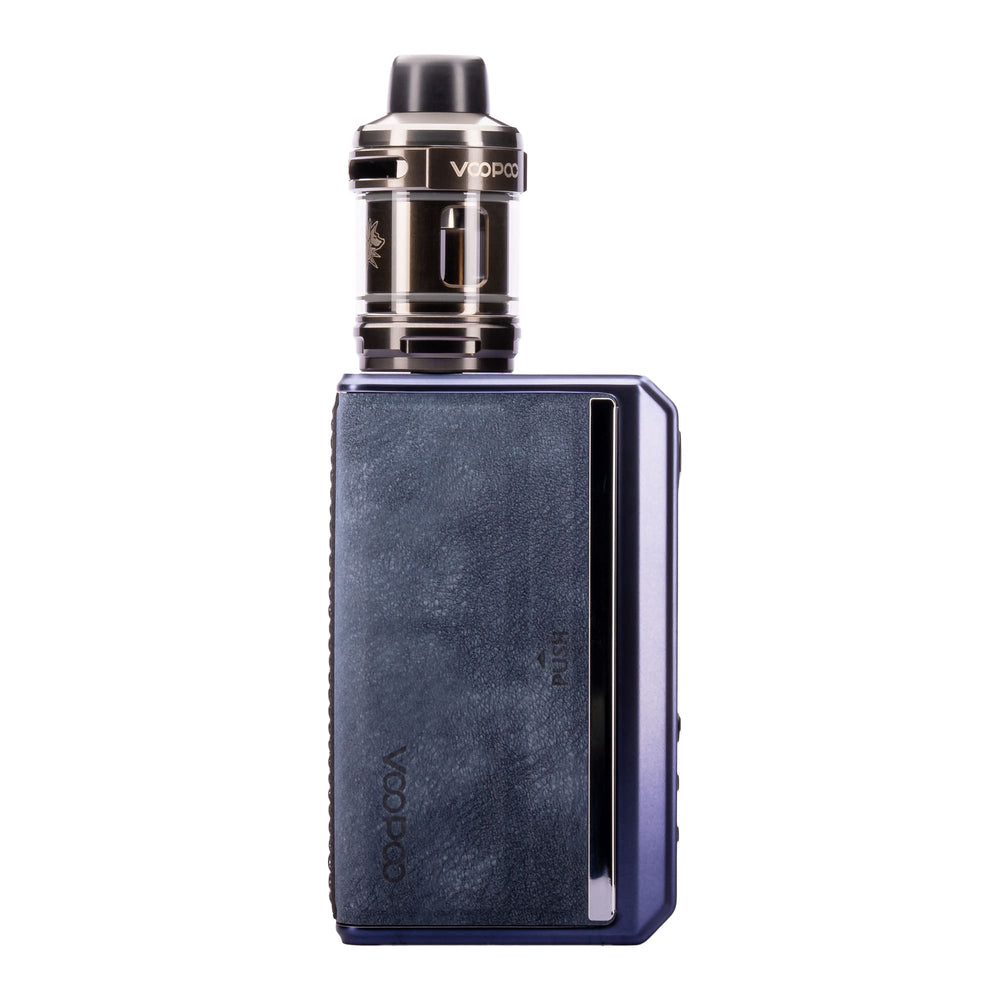Side angled image of Gradient Blue Drag 5 vape kit.