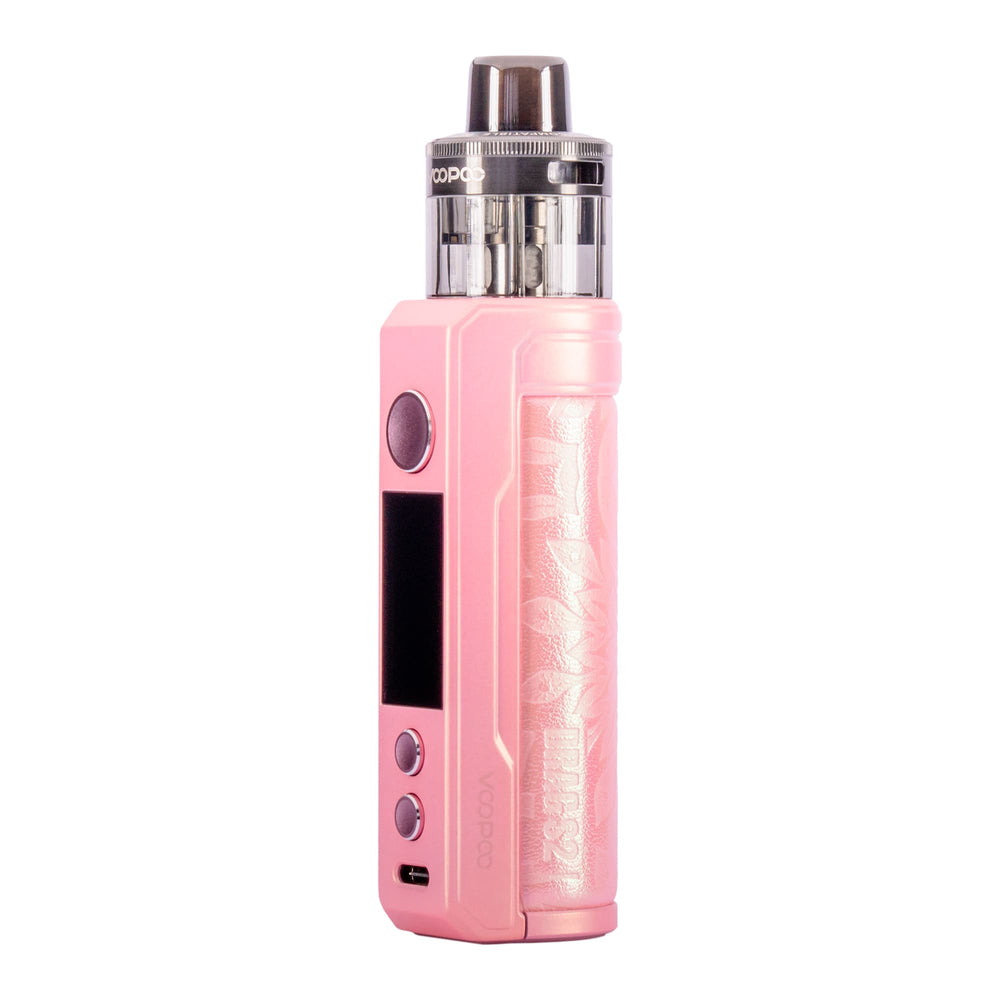 Glow Pink Voopoo Drag S2 Vape Kit - Front Image