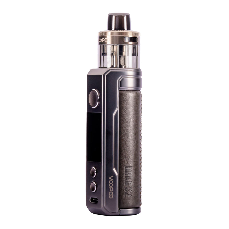 Grey Metal Voopoo Drag S2 Vape Kit - Front Image