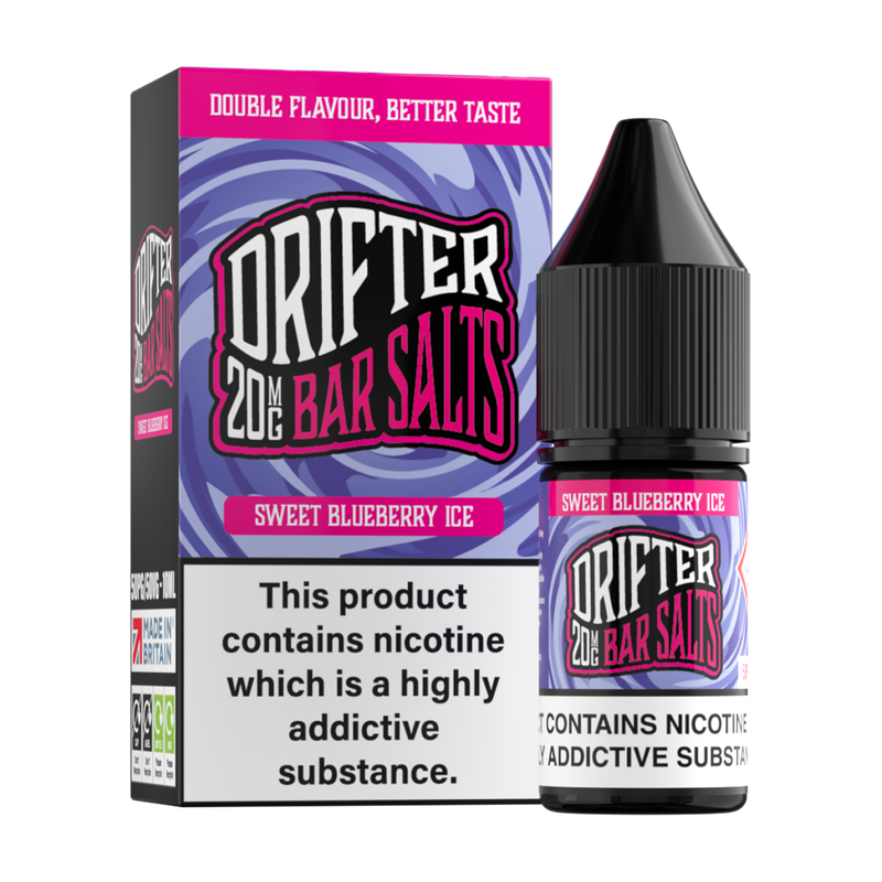 Sweet Blueberry Ice Nic Salt by Drifter Bar Salts 10ml
