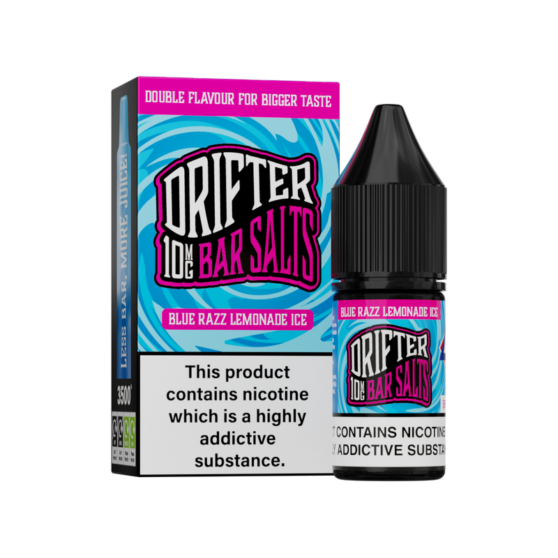 Blue Razz Lemonade Ice Nic Salt by Drifter Bar Salts 10ml 10mg