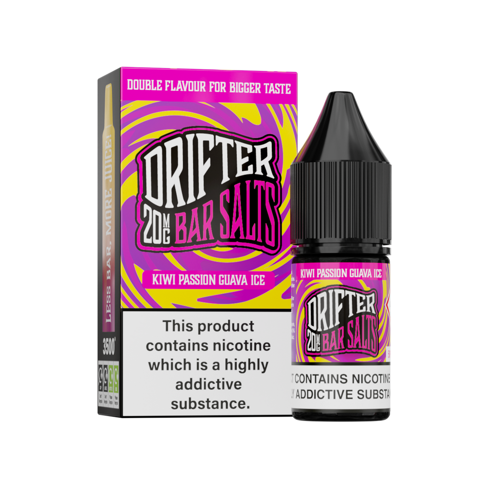 Kiwi Passion Guava Ice Nic Salt by Drifter Bar Salts 10ml 20mg