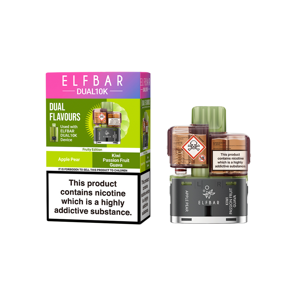 Elf Bar Dual 10K Refill Pack | 3 For 15 Royal Flush Vape Elf Bar Dual 10K Refill Pack | 3 For 15 Royal Flush Vape