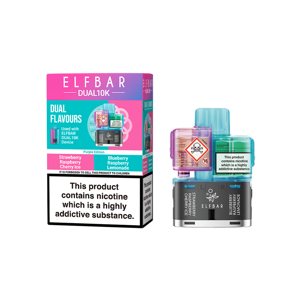Elf Bar Dual 10K Refill Pack | 3 For 15 Royal Flush Vape Elf Bar Dual 10K Refill Pack | 3 For 15 Royal Flush Vape