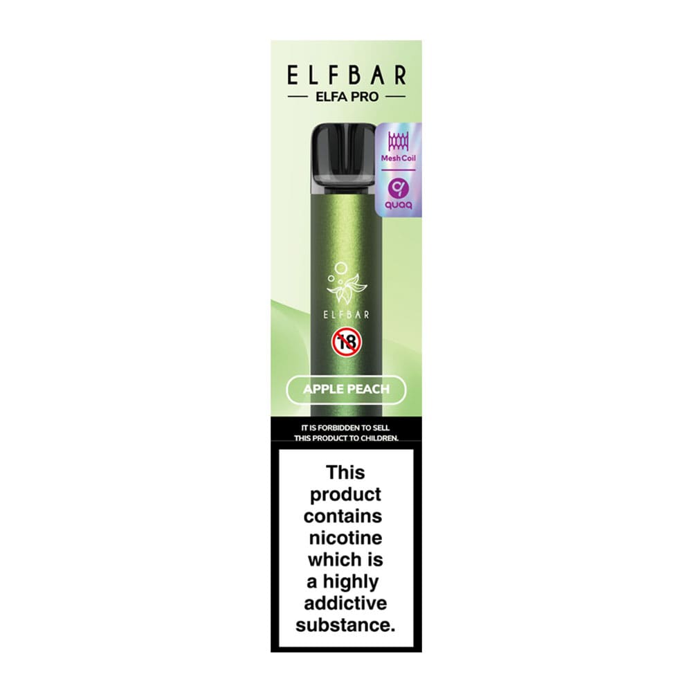 Elf Bar Elfa Pro Apple Peach Flavoured Device in Box
