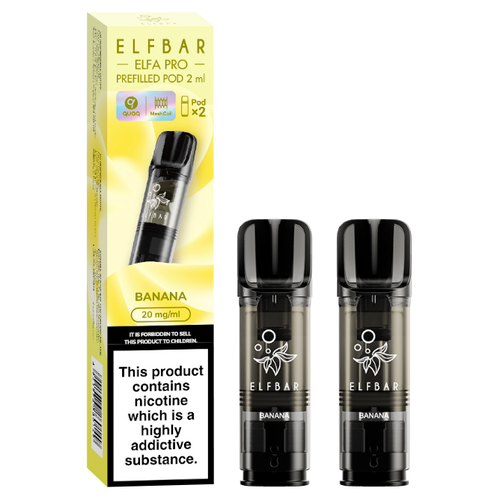 elf bar elfa pro pods 2 pack banana