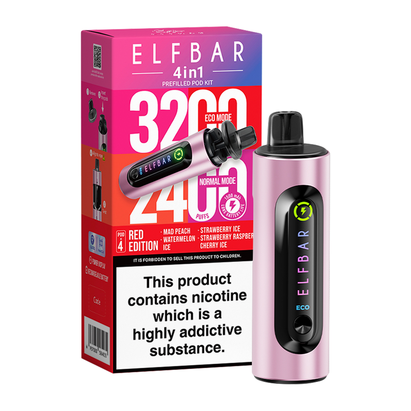 Red Edition Elfbar 4in1 Vape Kit