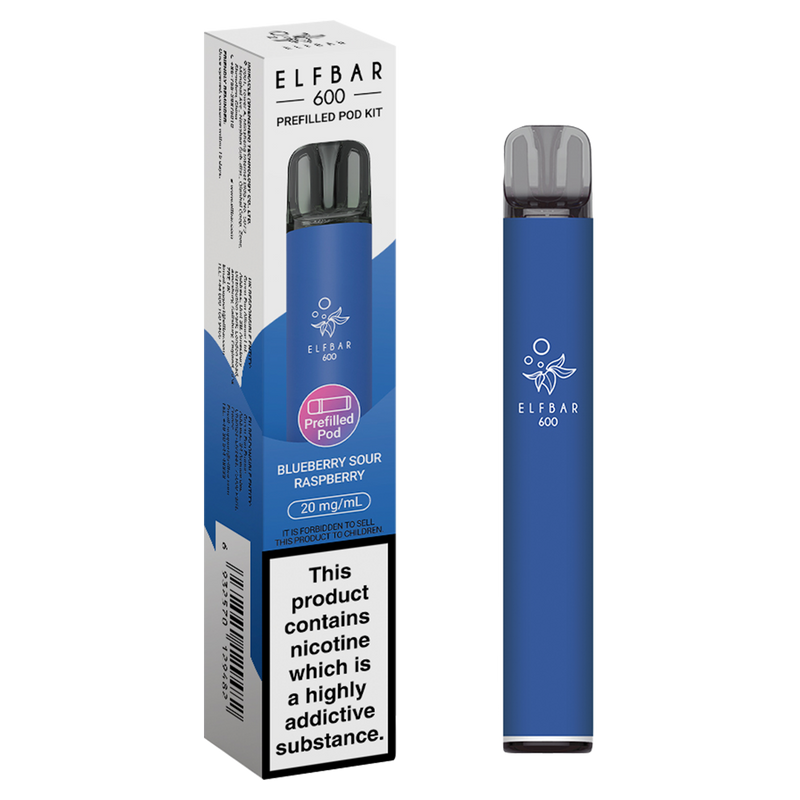 elfbar 600 prefilled pod kit blueberry sour raspberry