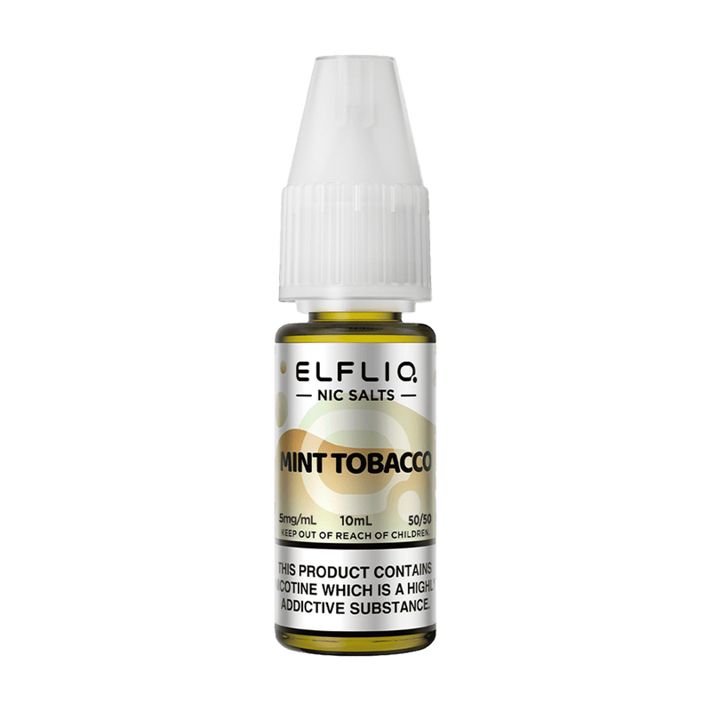 Elfliq Mint Tobacco 10ml nic salt bottle render.