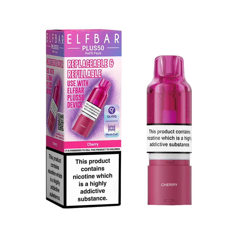 Cherry ElfBar Plus 50 Refill Pack