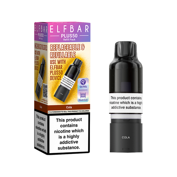 Cola ElfBar Plus 50 Refill Pack