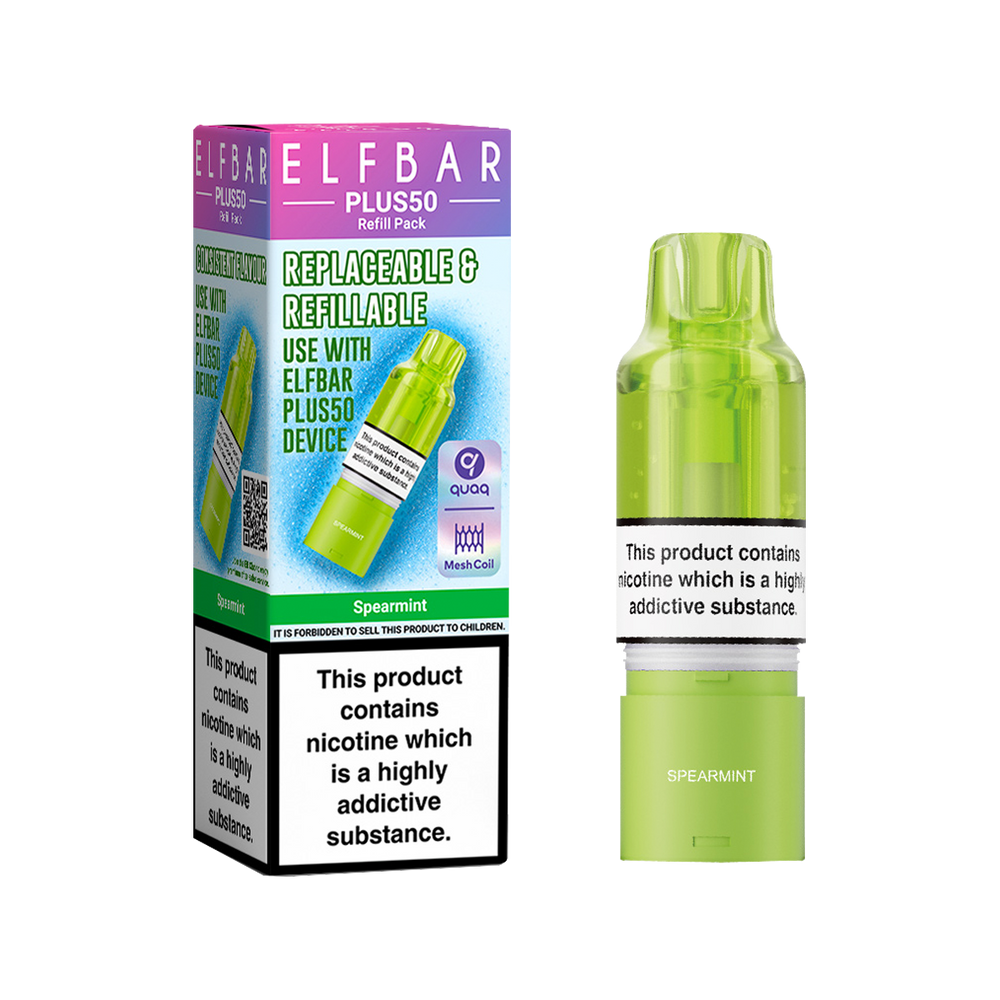 Spearmint ElfBar Plus 50 Refill Pack