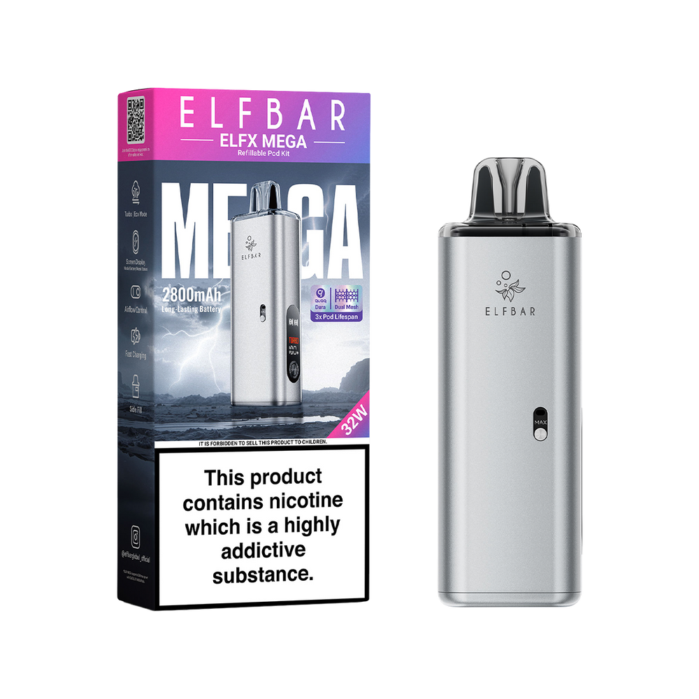 Elfbar ELFX Mega Kit - Silver