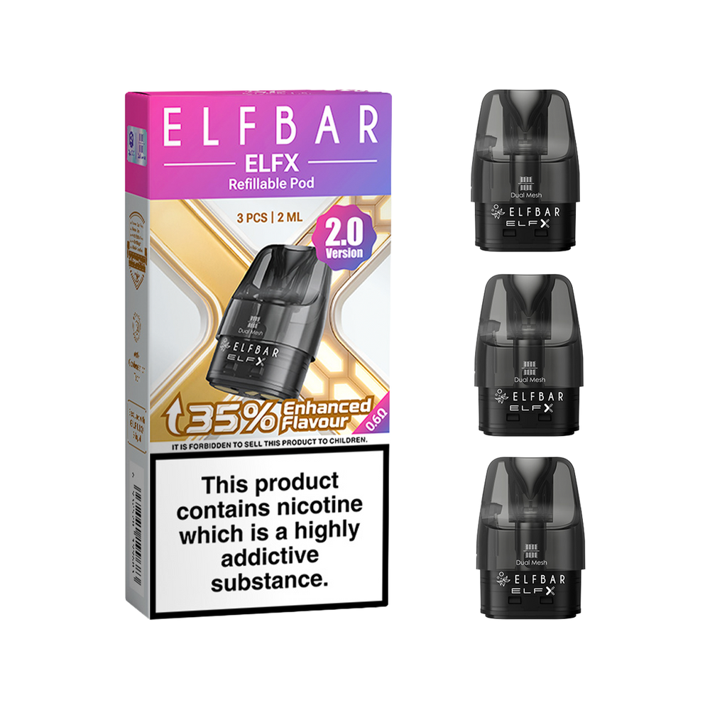 elfbar elfx refillable pods 06 ohms