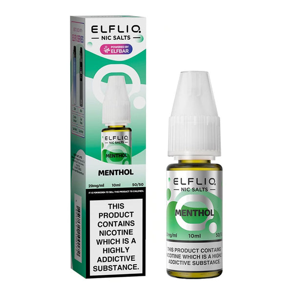 Elfliq Menthol Nic Salt E-Liquid.