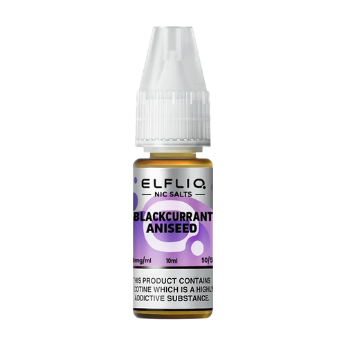 elfliq by elfbar nic salts 10ml blackcurrant aniseed