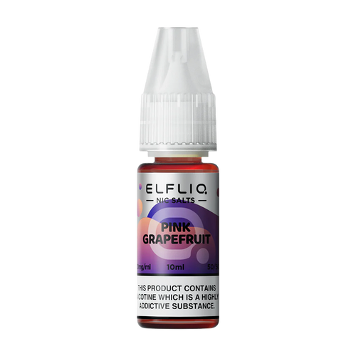 elfliq by elfbar nic salts 10ml pink grape fruit