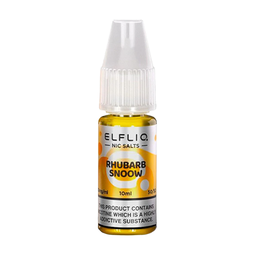 elfliq by elfbar nic salts 10ml rhubarb snoow