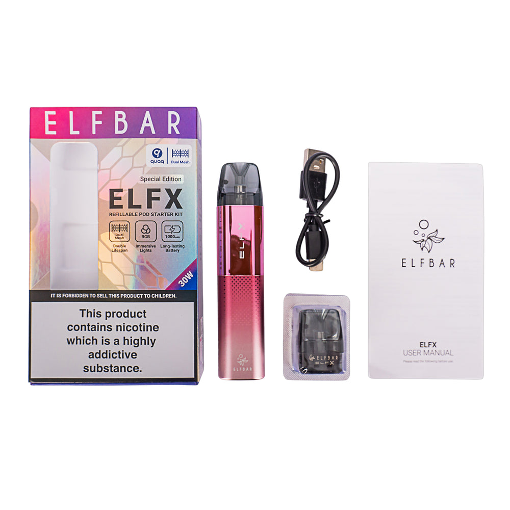 Elfbar ELFX Pod Vape Kit | Free E-Liquid Royal Flush Vape Elfbar ELFX Pod Vape Kit | Free E-Liquid Royal Flush Vape
