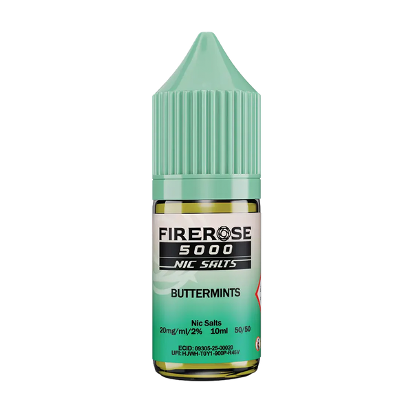 elux fire rose 5000 nic salt eliquid buttermints